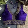 Tew Heavy Pure Soft Roman Silk Sequence Work Fancy Blouse